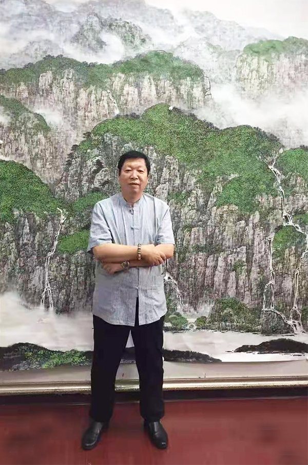 孟庆一国画《东方欲晓》被中国博物馆收藏