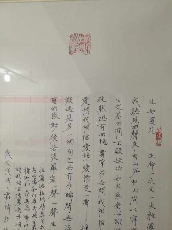 李春雷书法最美中国字图片